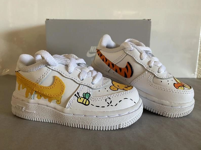 Custom Winnie The Pooh Nikes Sizes 1C 10C Available